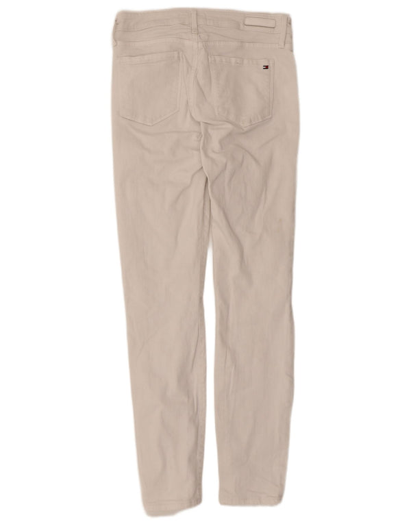 Jeans skinny feminino Tommy Hilfiger W28 L27 algodão branco