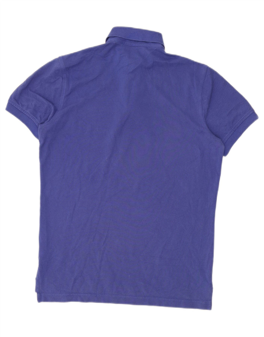 Camisa polo masculina TOMMY HILFIGER pequena azul algodão
