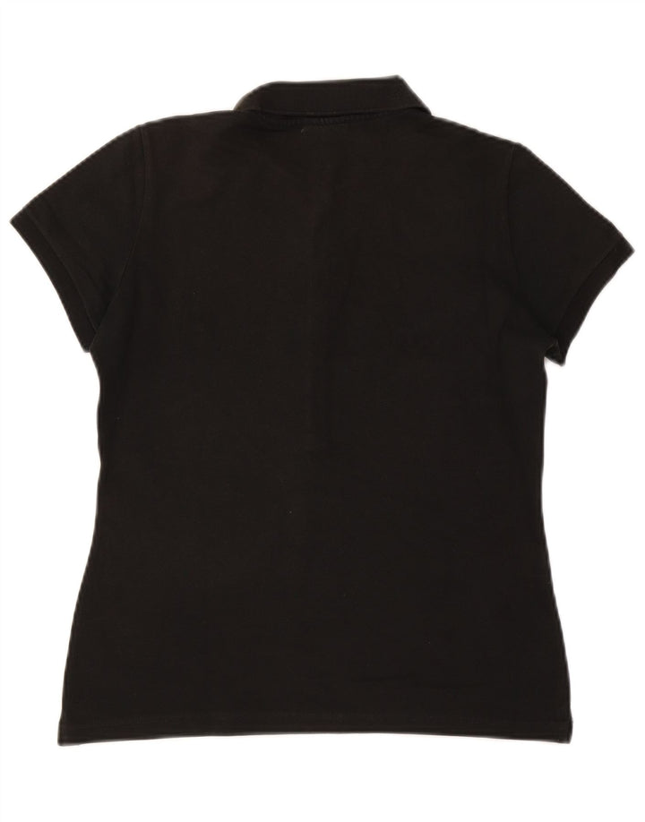 Camisa polo feminina Lacoste tamanho 44 grande algodão preto