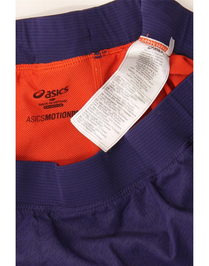 Shorts esportivos masculinos Asics XL azul marinho Colourblock poliéster