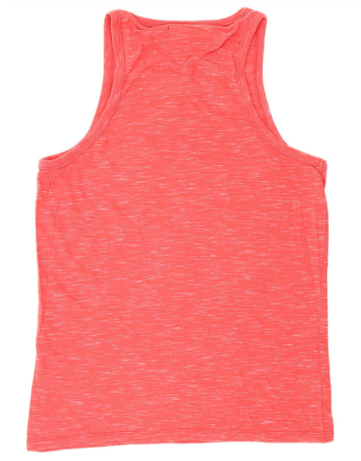 SUPERDRY colete masculino de algodão manchado vermelho médio