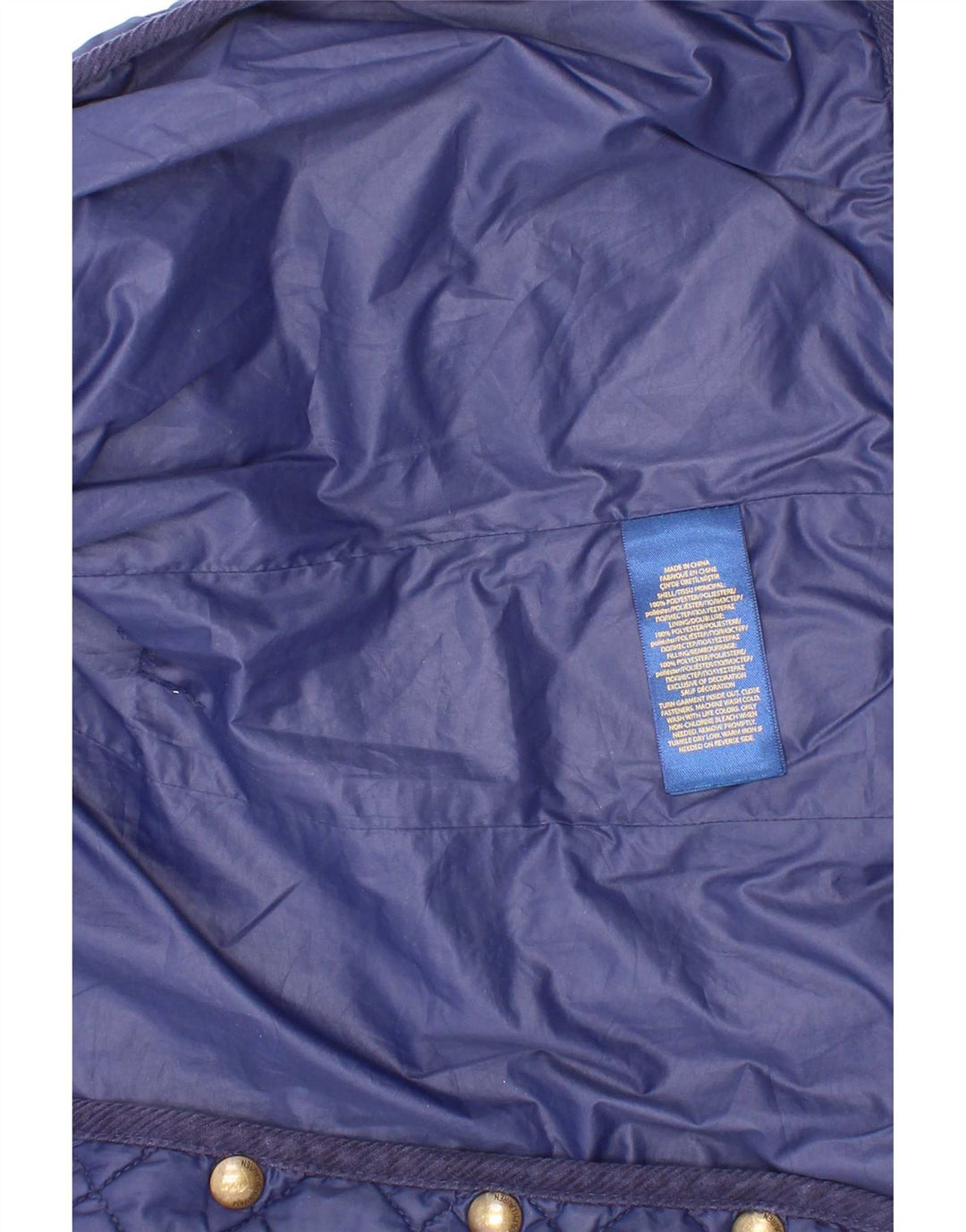 Jaqueta acolchoada Polo Ralph Lauren para meninas 5-6 anos azul marinho poliéster