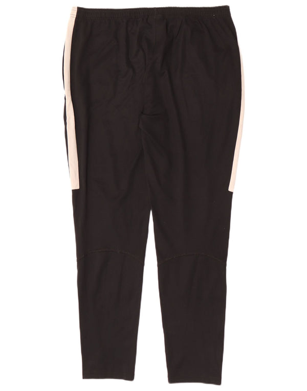 Calça de treino masculina Nike Dri Fit médio preto colorblock poliéster