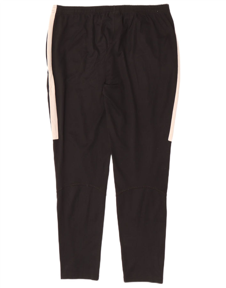 Calça de treino masculina Nike Dri Fit médio preto colorblock poliéster