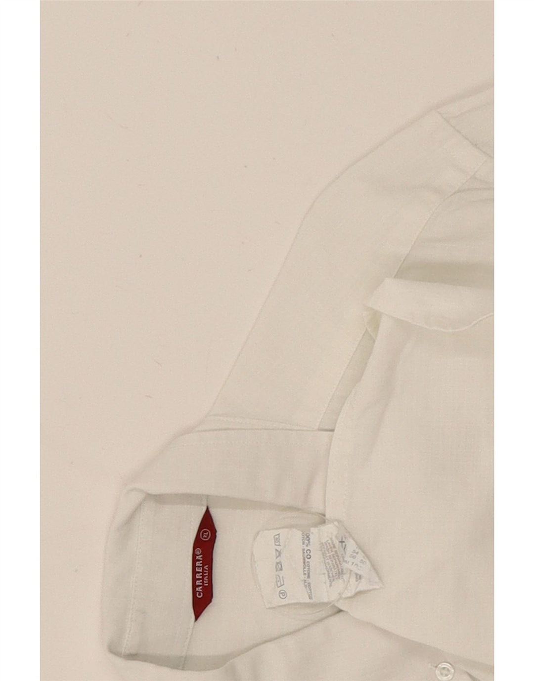 Camisa masculina de manga curta Carrera XL algodão branco