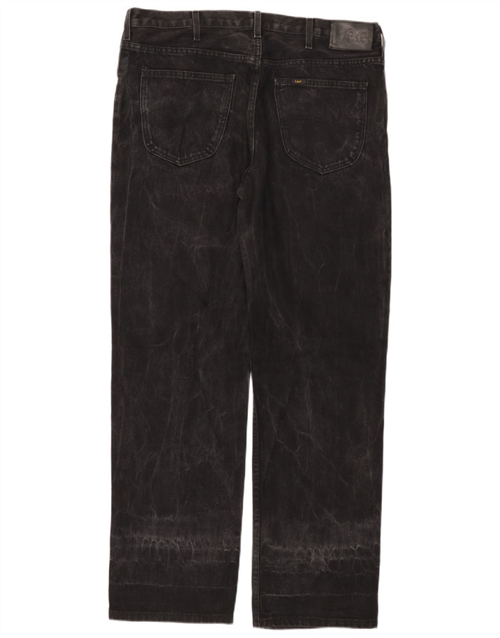 Calça jeans reta masculina LEE Brooklyn Comfort W38 L32 algodão preto