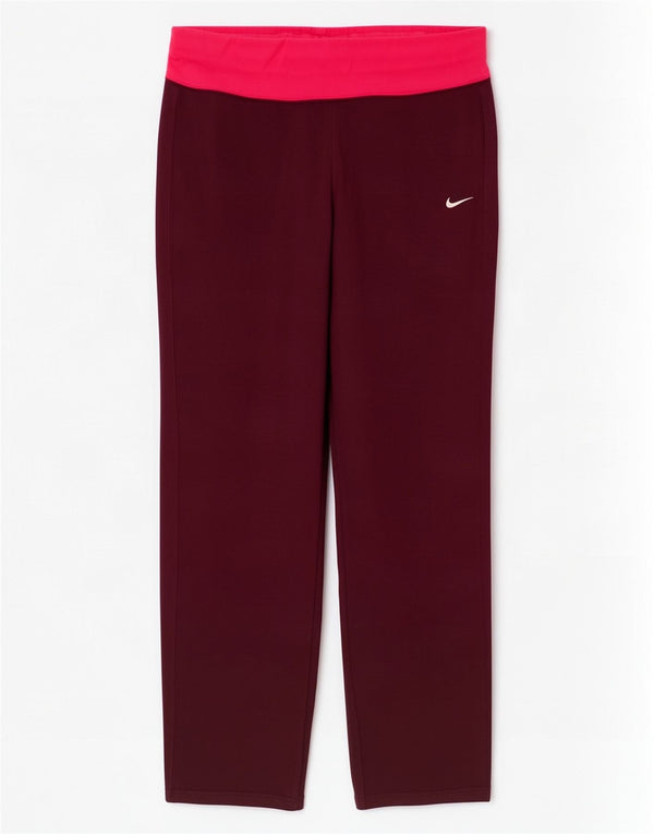 Calça de treino Nike para meninas 13-14 anos XL Borgonha Colorblock algodão