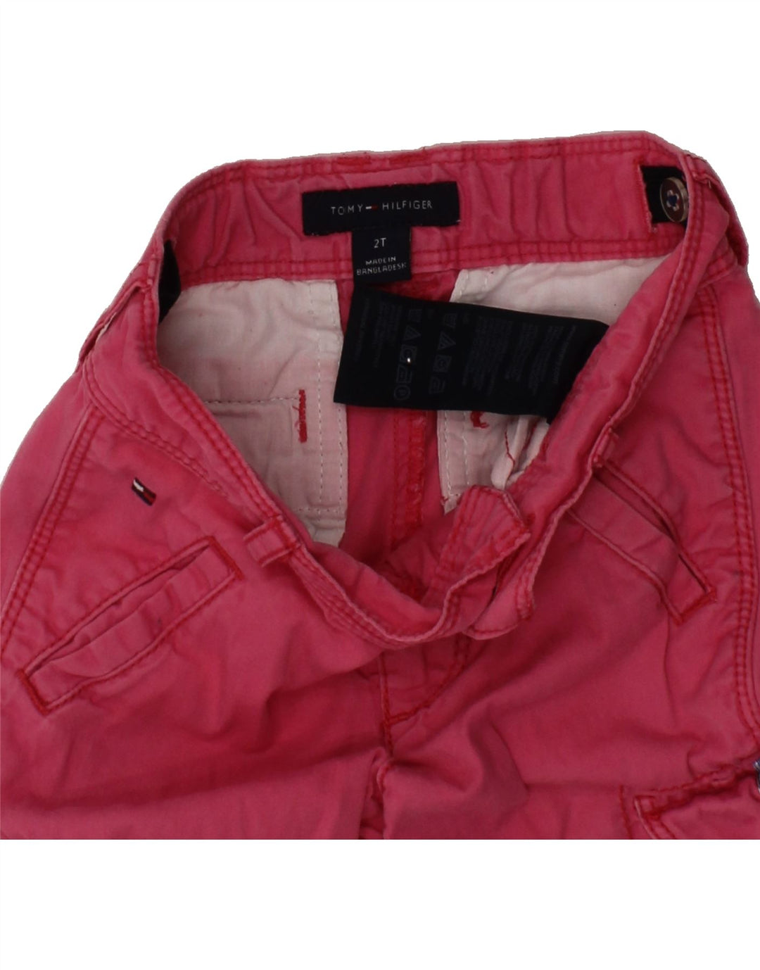 TOMMY HILFIGER Baby Girls Cargo Trousers 18-24 Months W20 L14 Pink Vintage Tommy Hilfiger and Second-Hand Tommy Hilfiger from Messina Hembry 