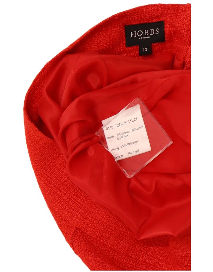Saia lápis feminina HOBBS UK 12 médio W30 viscose vermelha