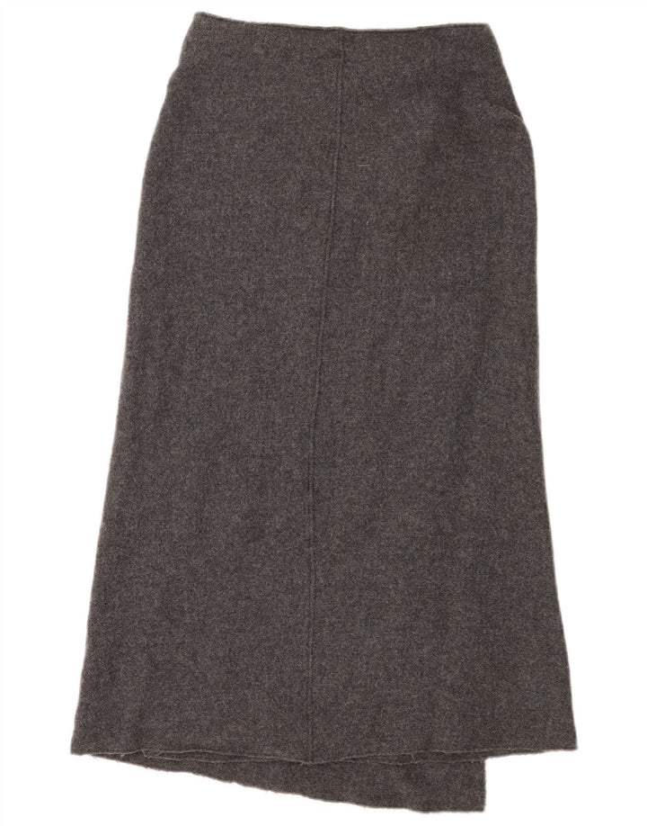 Saia feminina de malha Massimo Dutti XS W25 lã cinza