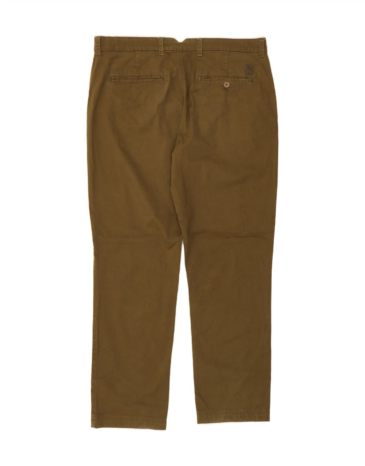 WHITE STUFF Mens Straight Chino Trousers W38 L32 Green Cotton Vintage White Stuff and Second-Hand White Stuff from Messina Hembry 
