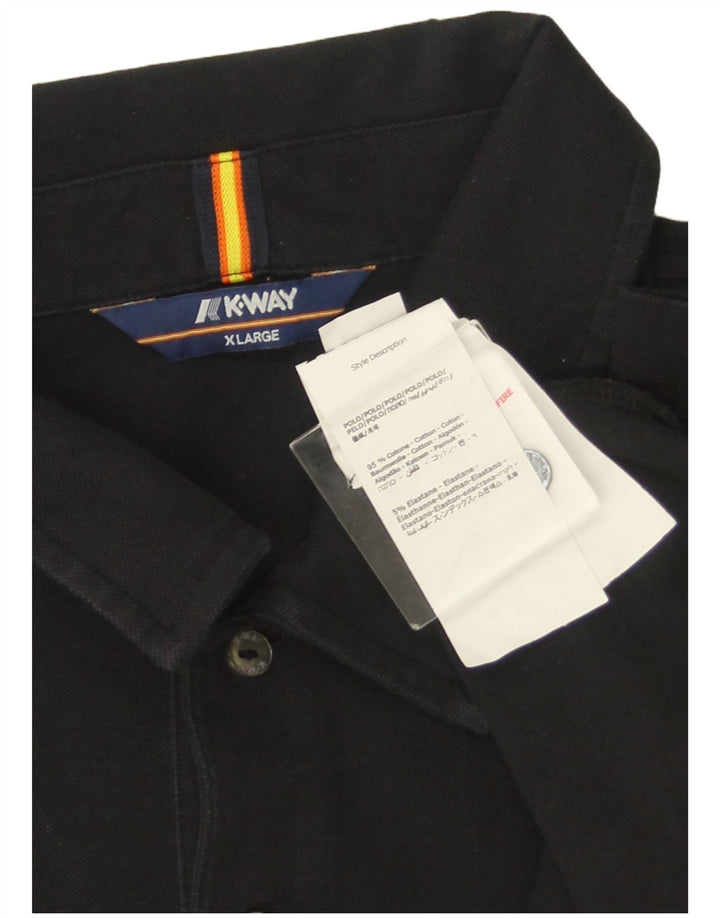 Camisa polo masculina K-WAY XL algodão preto