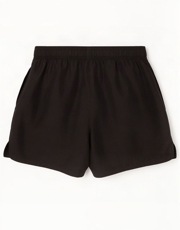 Shorts esportivos masculinos Nike médio preto poliéster