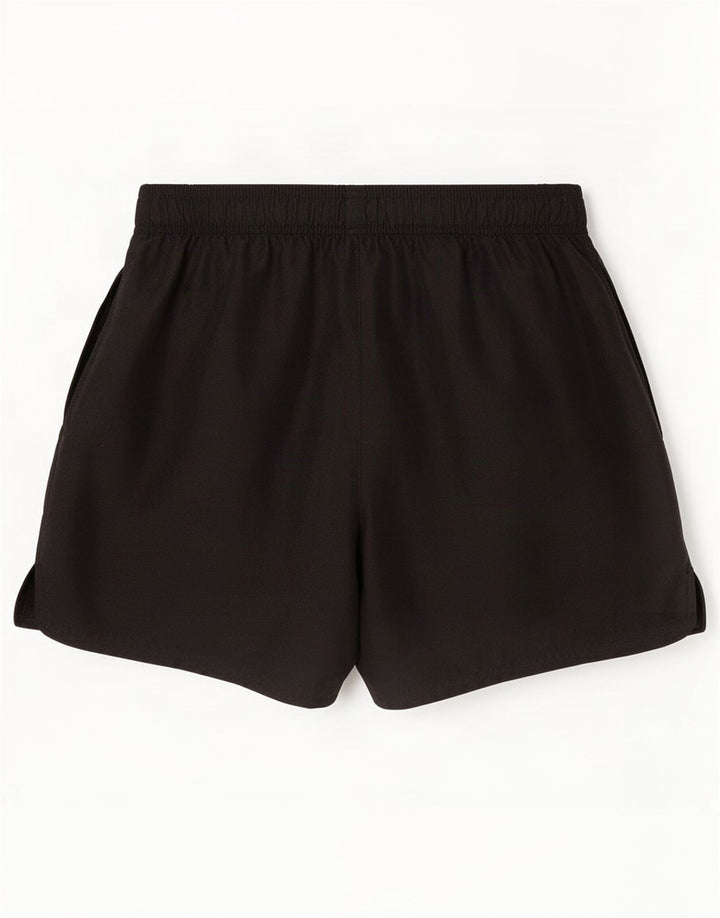 Shorts esportivos masculinos Nike médio preto poliéster