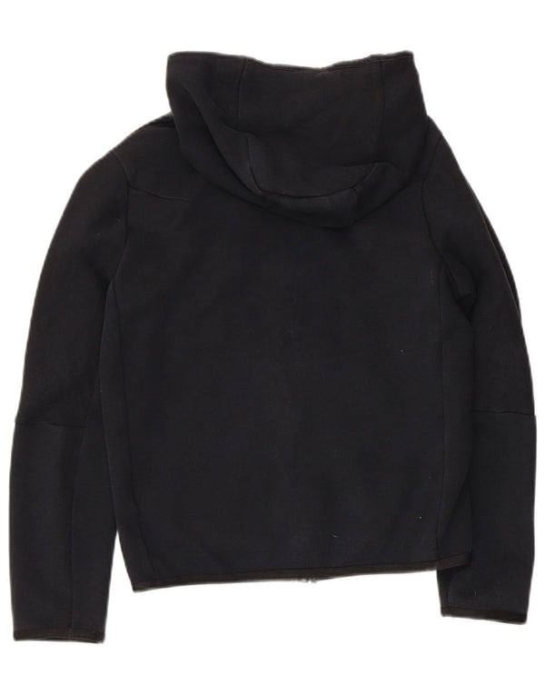 Suéter Nike Boys Zip com capuz 10-11 anos médio preto algodão