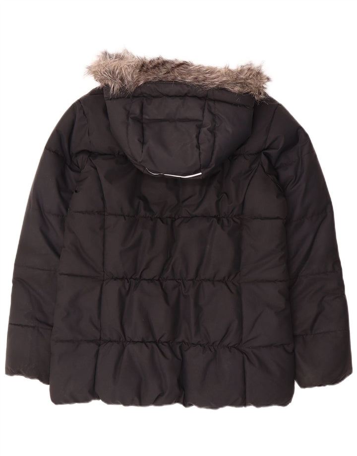 Columbia Jaqueta feminina acolchoada com capuz UK 18 XL poliéster preto