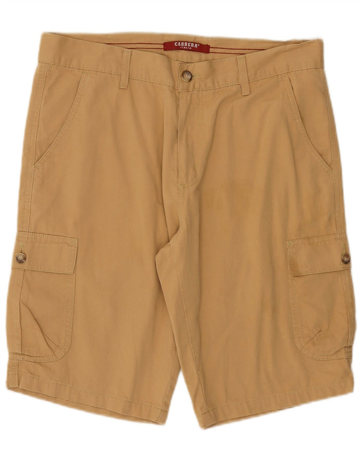 Carrera Mens Cargo Shorts IT 50 Grande W34 Algodão Bege
