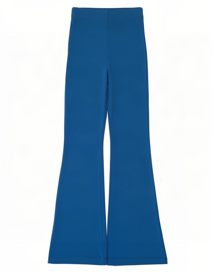 Zara Womens Flare Calças de treino Reino Unido 8 Pequeno Azul