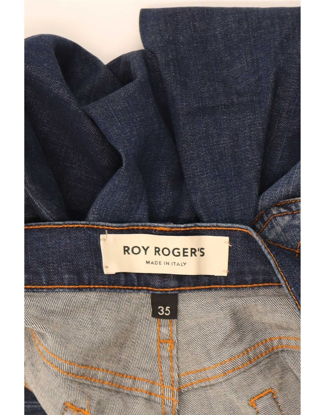 Roy Rogers Mens Jeans Slim W35 L30 Azul Algodão