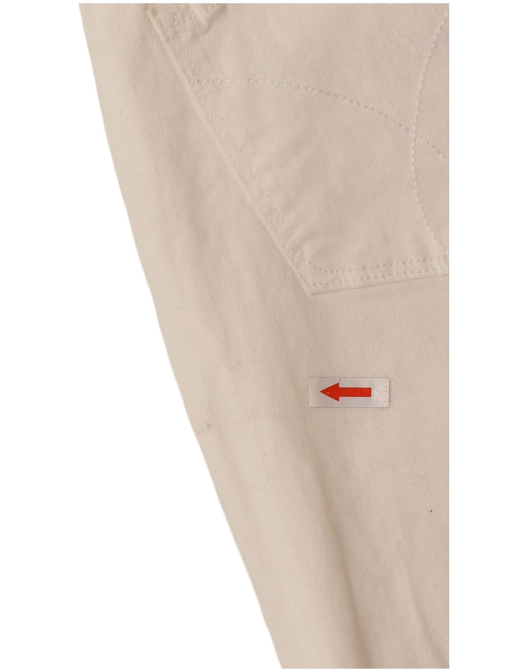 Calça jeans feminina Calvin Klein reta US 10 médio W30 L26 algodão branco