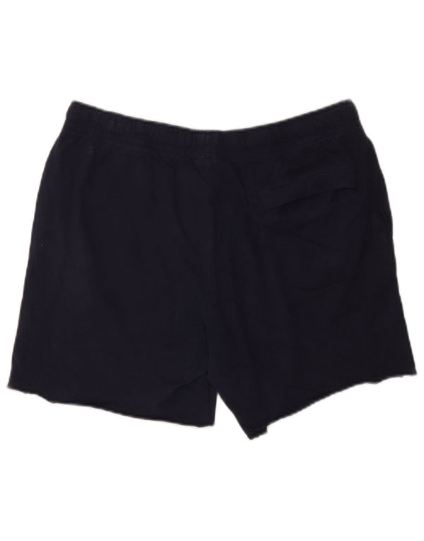 Shorts esportivos masculinos Nike grandes algodão azul marinho