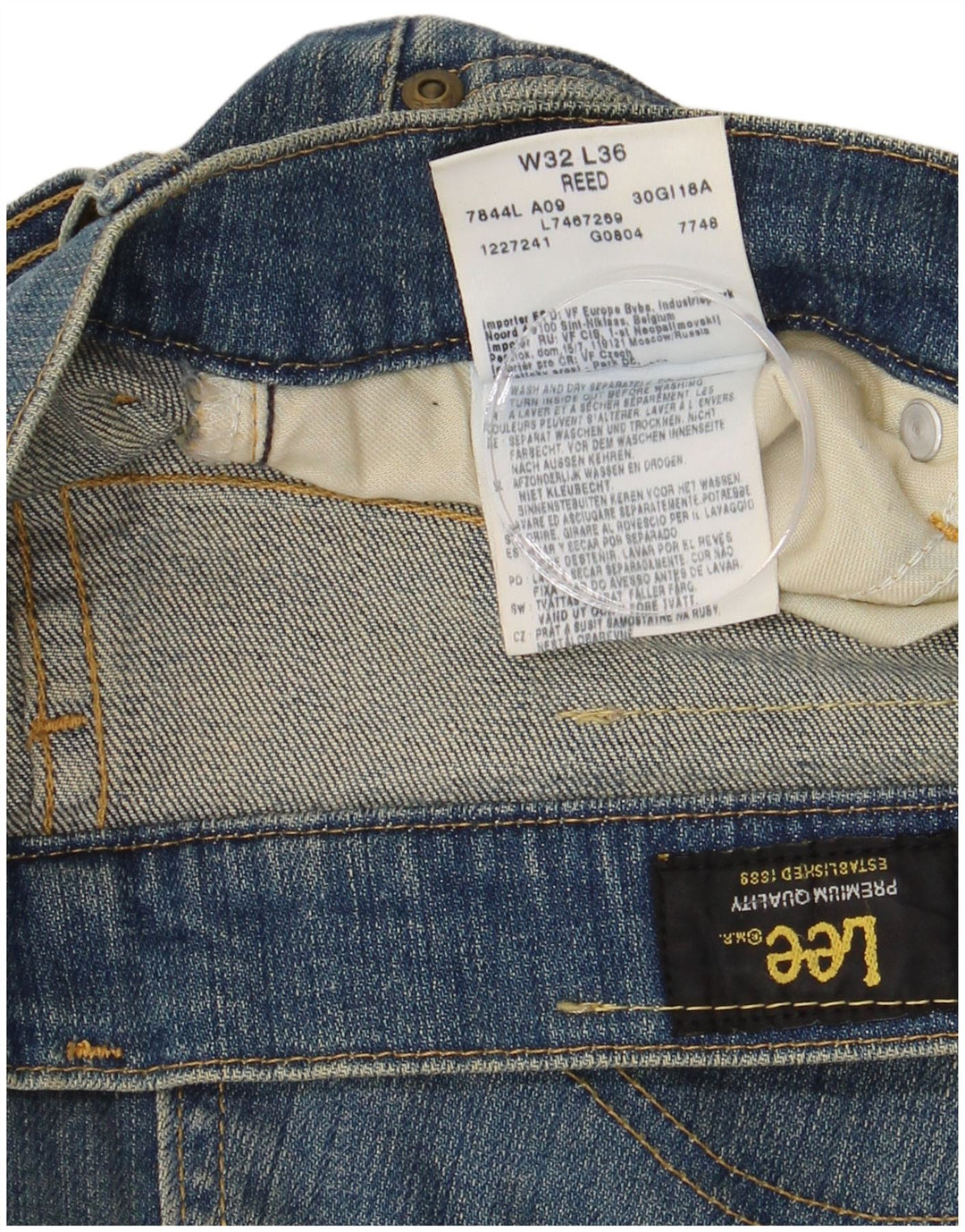 Jeans LEE feminino REED Bootcut W32 L28 algodão azul