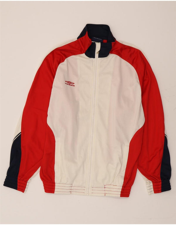 UMBRO Mens Tracksuit Top Jacket UK 41/43 Large Multicoloured Colourblock