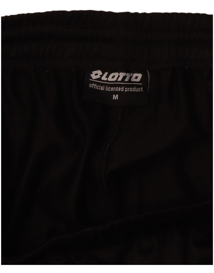 Lotto Mens Calças de treino Joggers poliéster preto médio