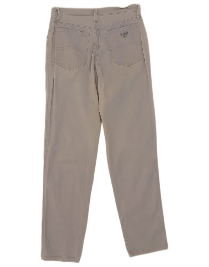 Calça feminina casual slim Armani W26 L27 cinza