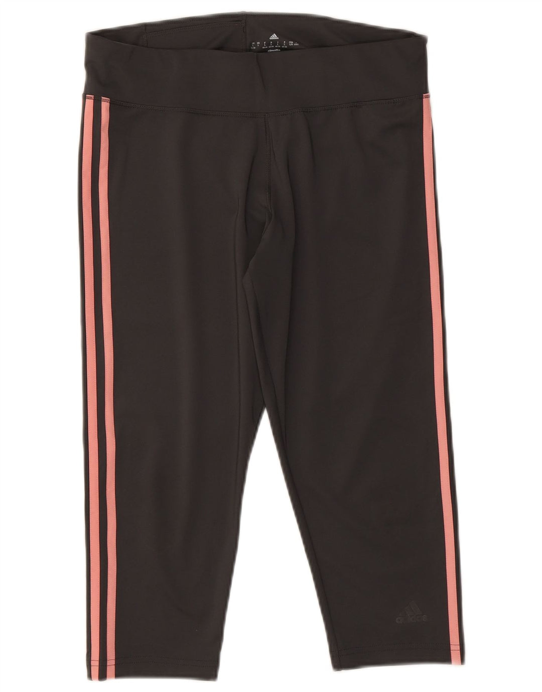 Adidas Womens Climalite Capri Leggings UK 16/18 Grande Cinza Poliéster