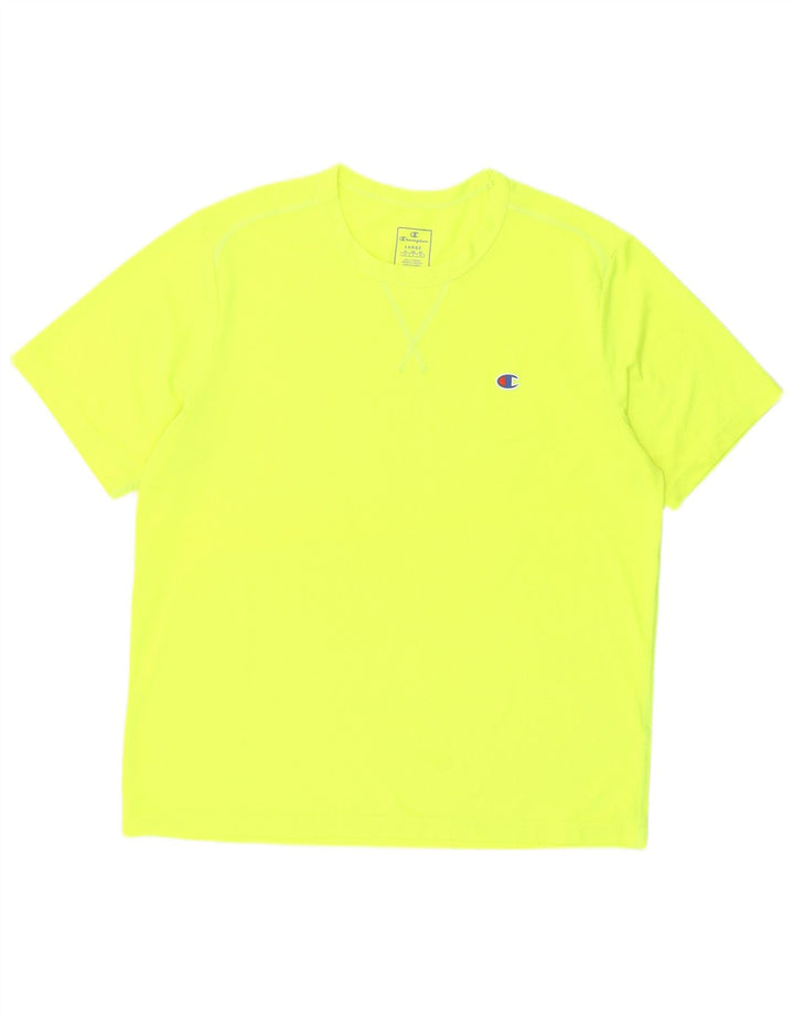 Camiseta masculina Champion grande amarela