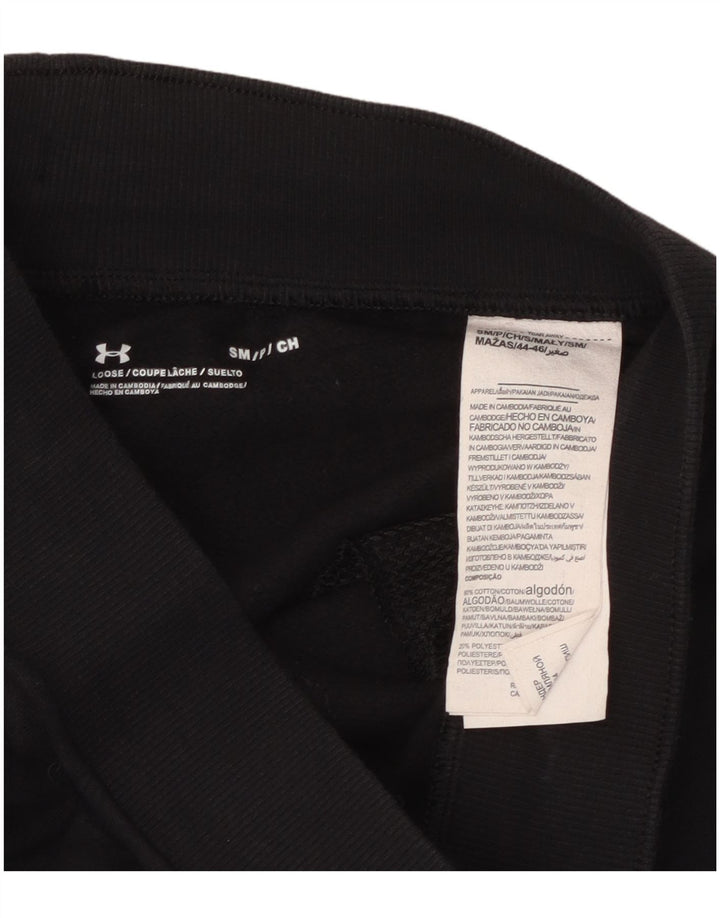 Calça de treino masculina Under Armour joggers pequeno algodão preto