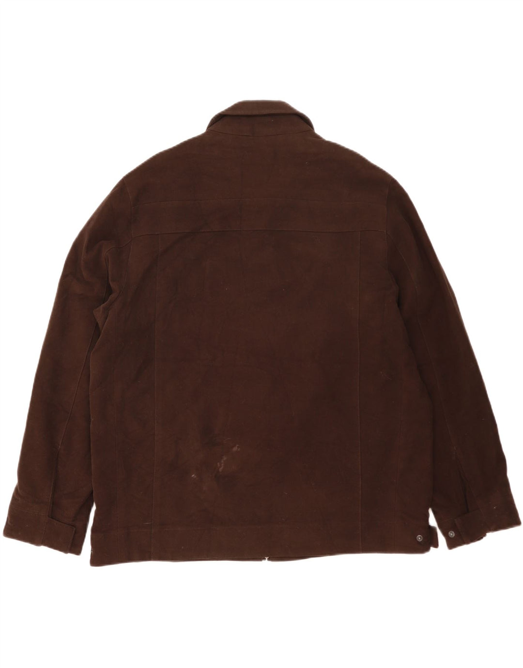 Jaqueta masculina Marks & Spencer Autograph Bomber UK 42 XL algodão marrom