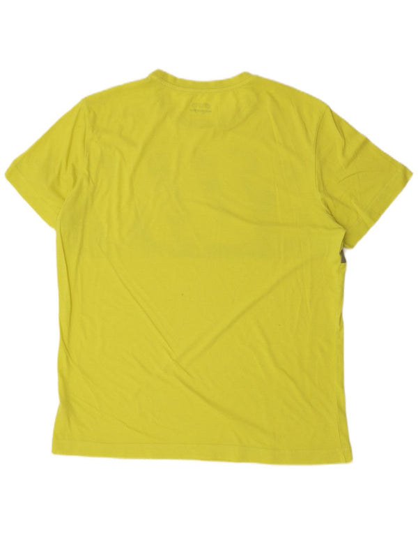 Camiseta gráfica masculina LOTTO Life's Top XL de algodão amarelo
