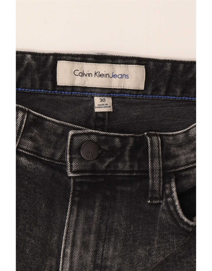 Shorts jeans masculino Calvin Klein W30 algodão cinza médio