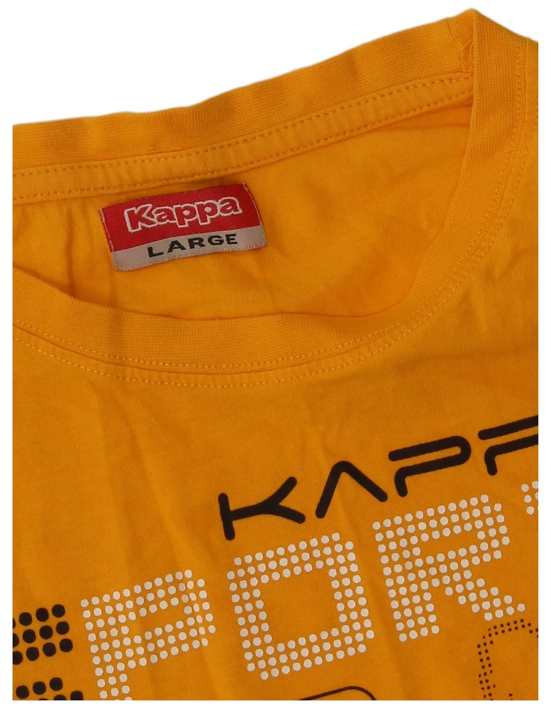 Top de colete gráfico feminino Kappa UK 14 grande laranja