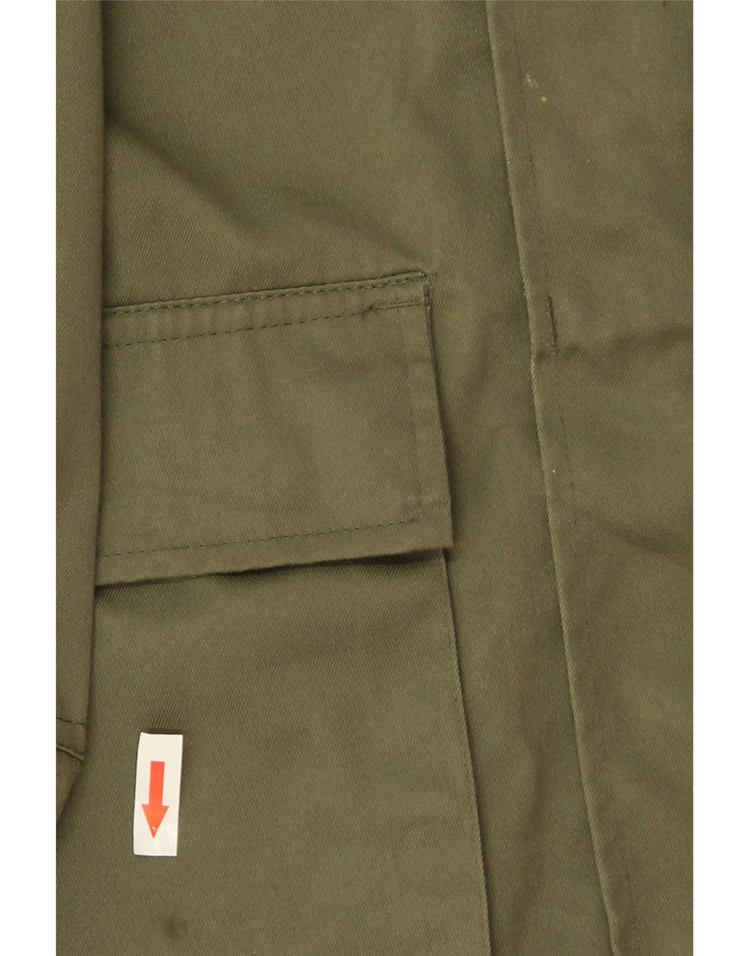 Jaqueta utilitária masculina vintage UK 40 poliéster cáqui grande