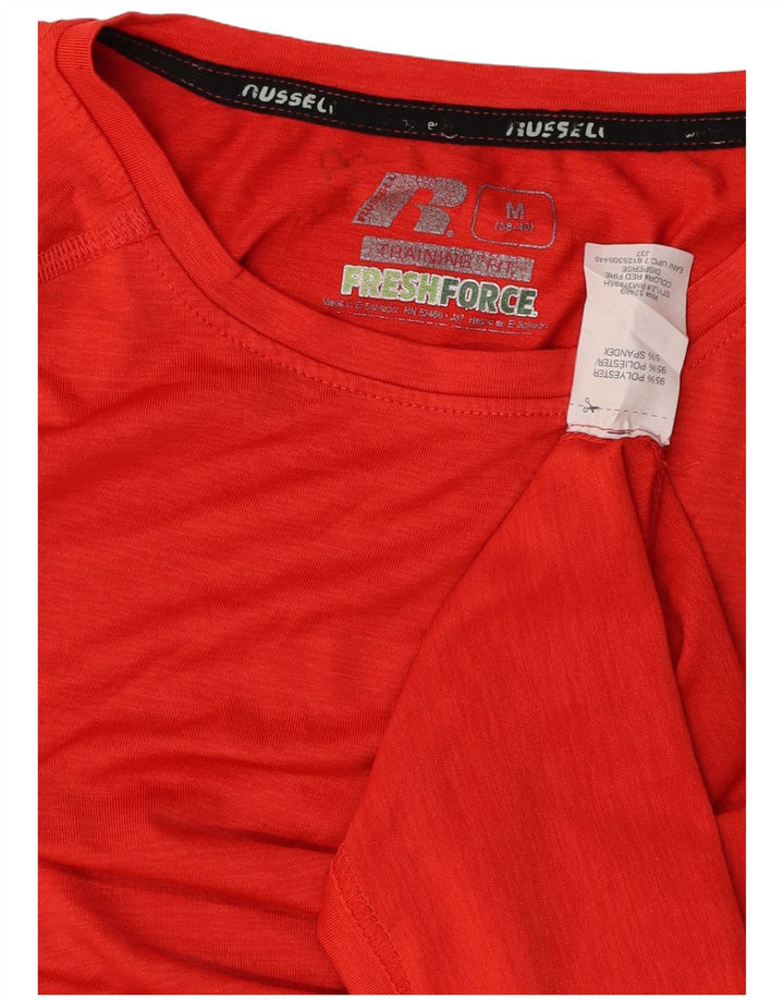 Camiseta masculina RUSSELL ATLÉTICA Top Reino Unido 38/40 Poliéster Vermelho Médio