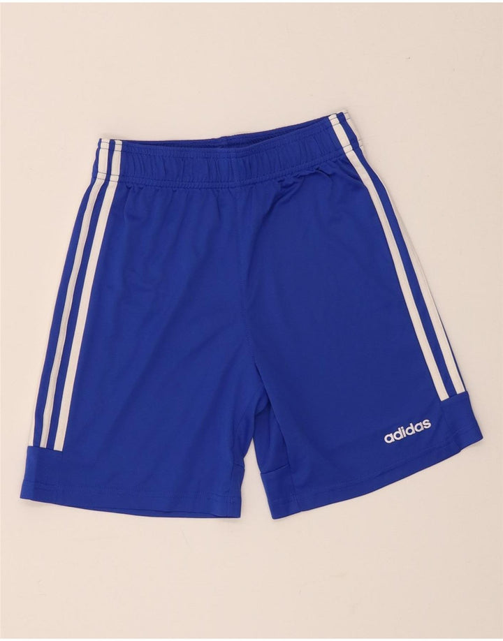Calções desportivos Adidas Boys Climalite 11-12 anos azul poliéster