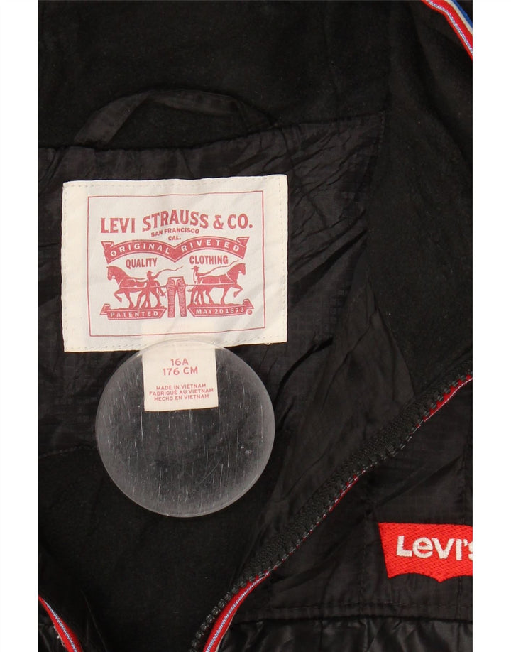 Jaqueta acolchoada com capuz LEVI'S Boys 15-16 anos preta