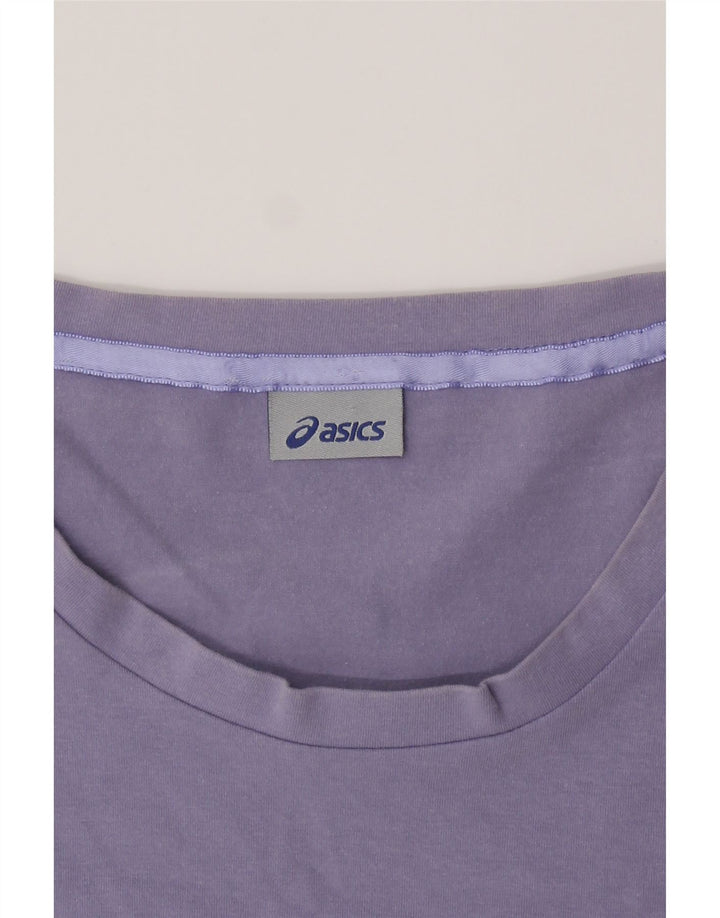 ASICS Womens T-Shirt Top UK 14 Medium Purple Cotton Vintage Asics and Second-Hand Asics from Messina Hembry 