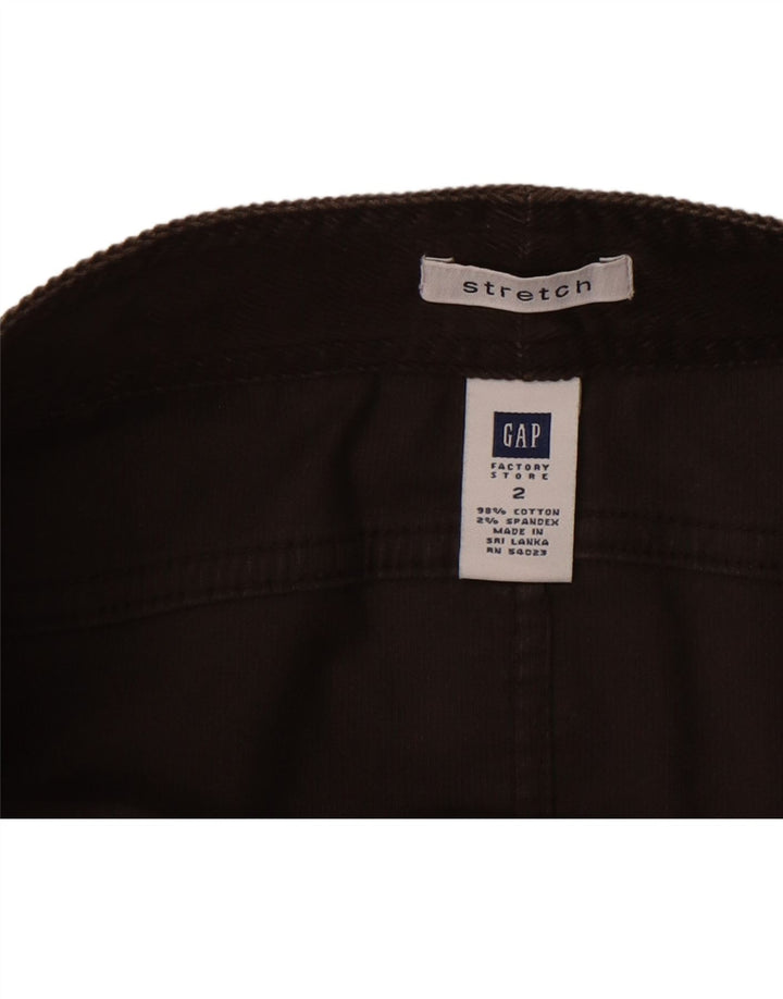 GAP Womens Stretch Corduroy Skirt US 2 XS W28  Brown Cotton Vintage Gap and Second-Hand Gap from Messina Hembry 