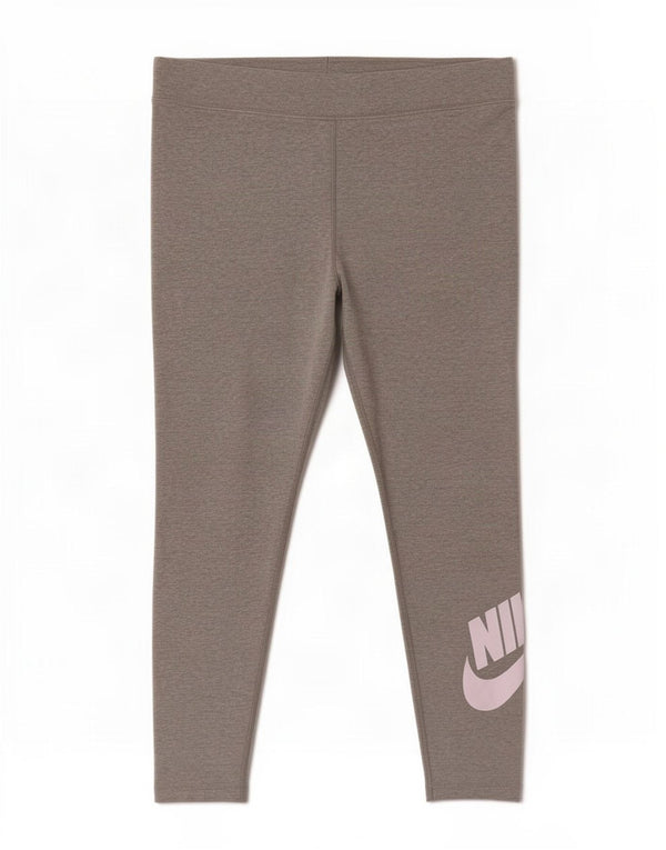 Nike Womens Graphic Capri Leggings UK 18 XL Cinza Flecked Algodão