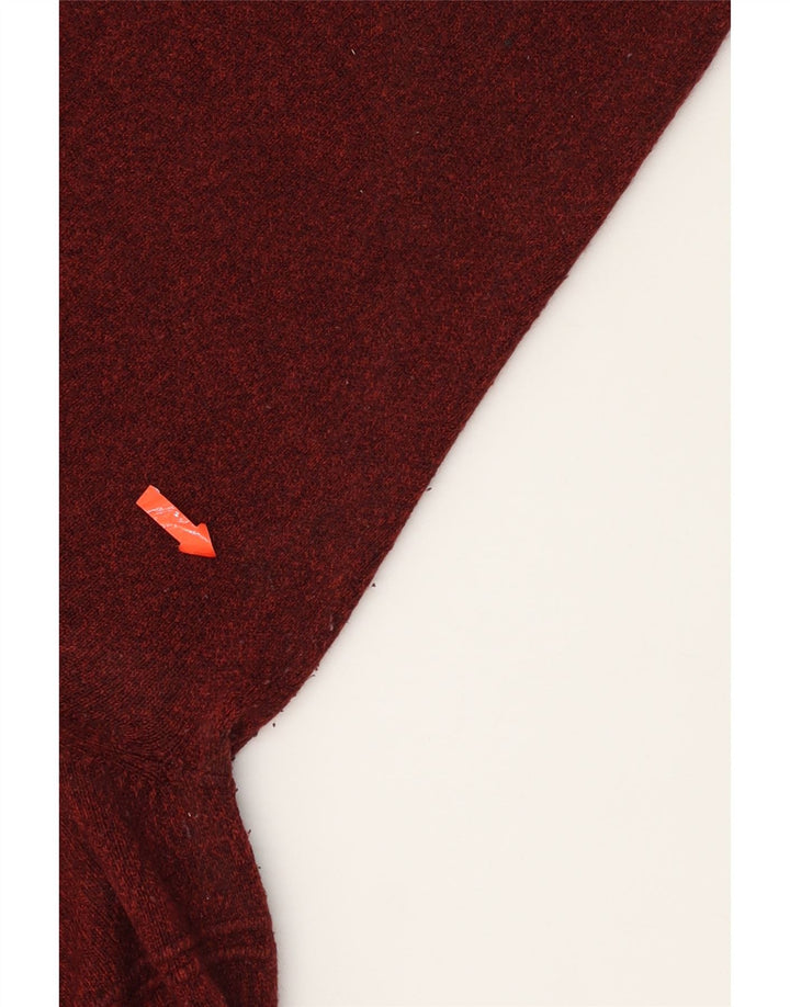 DOCKERS Mens V-Neck Jumper Sweater 3XL Burgundy Striped Acrylic Vintage Dockers and Second-Hand Dockers from Messina Hembry 