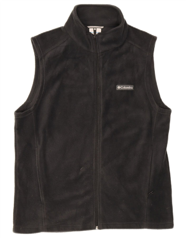 Columbia Mens Fleece Gilet UK 40 Grande Poliéster Preto