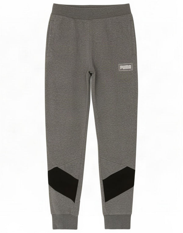 Puma Womens Tracksuit Pants Joggers UK 8 Small Grey Colourblock Cotton