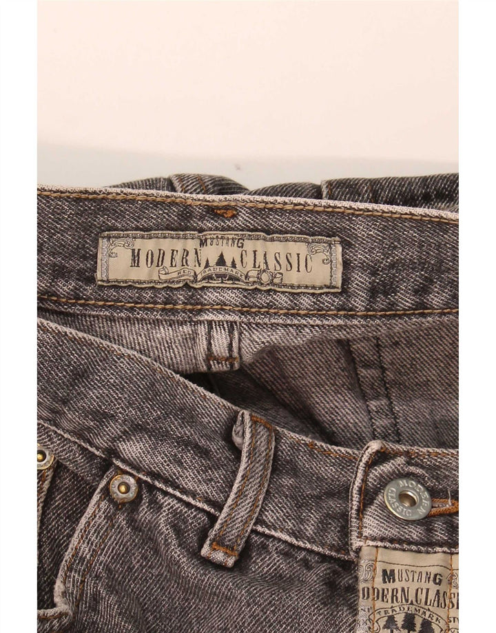 Jeans cônicos masculinos Mustang W34 L32 cinza