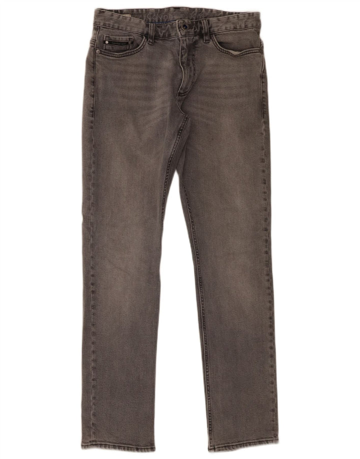 Calvin Klein Masculino Slim Jeans W31 L30 Cinza Algodão
