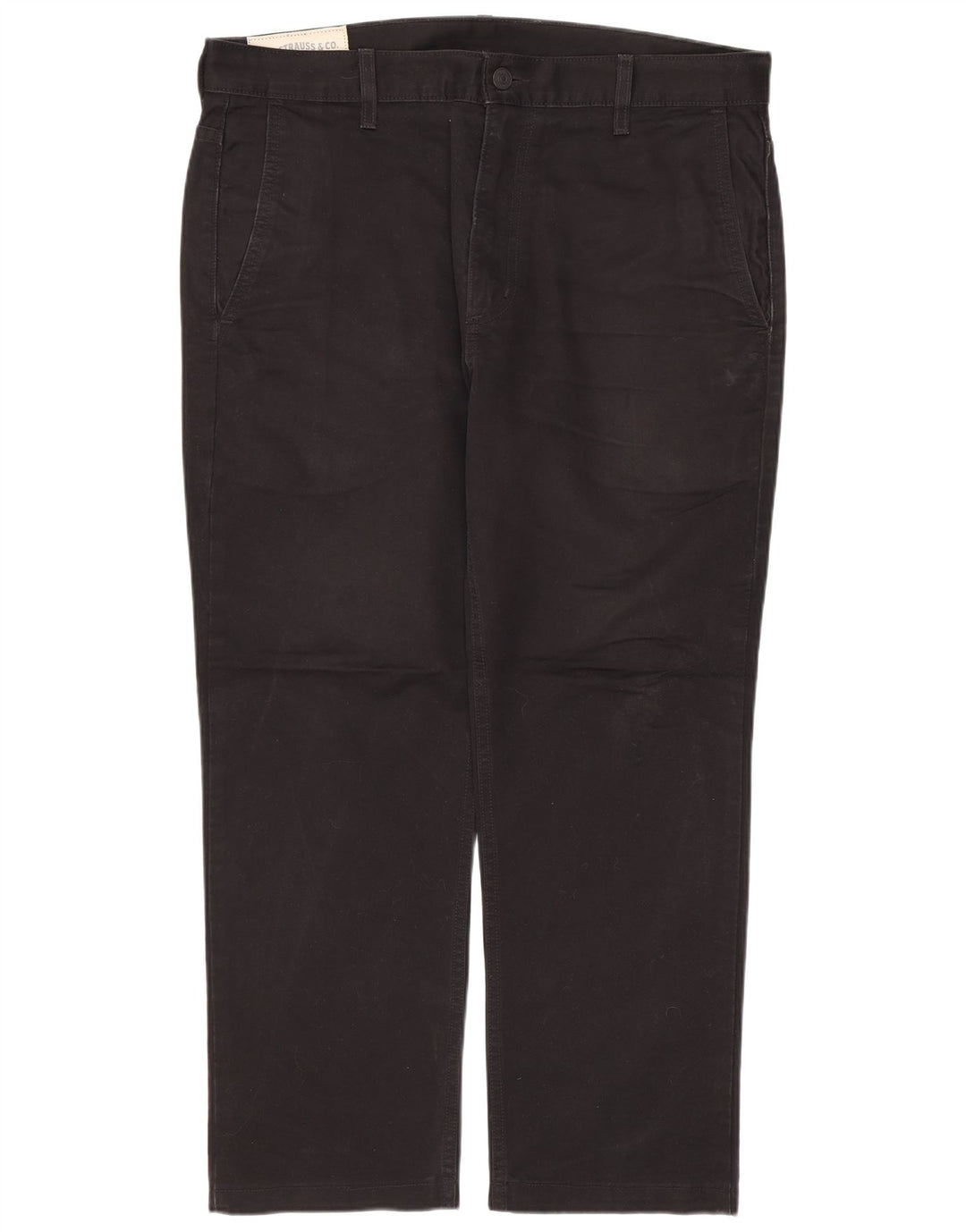 Calça jeans reta masculina Levi's W33 L25 algodão preto