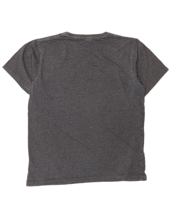 Camiseta masculina gráfica Saltrock Top pequeno algodão cinza